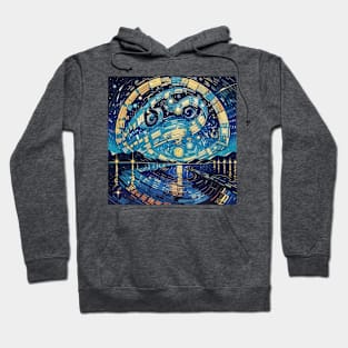 Van Gogh Illustration with Hidden Emoji Hoodie